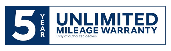 5 Years of unlimited mileage